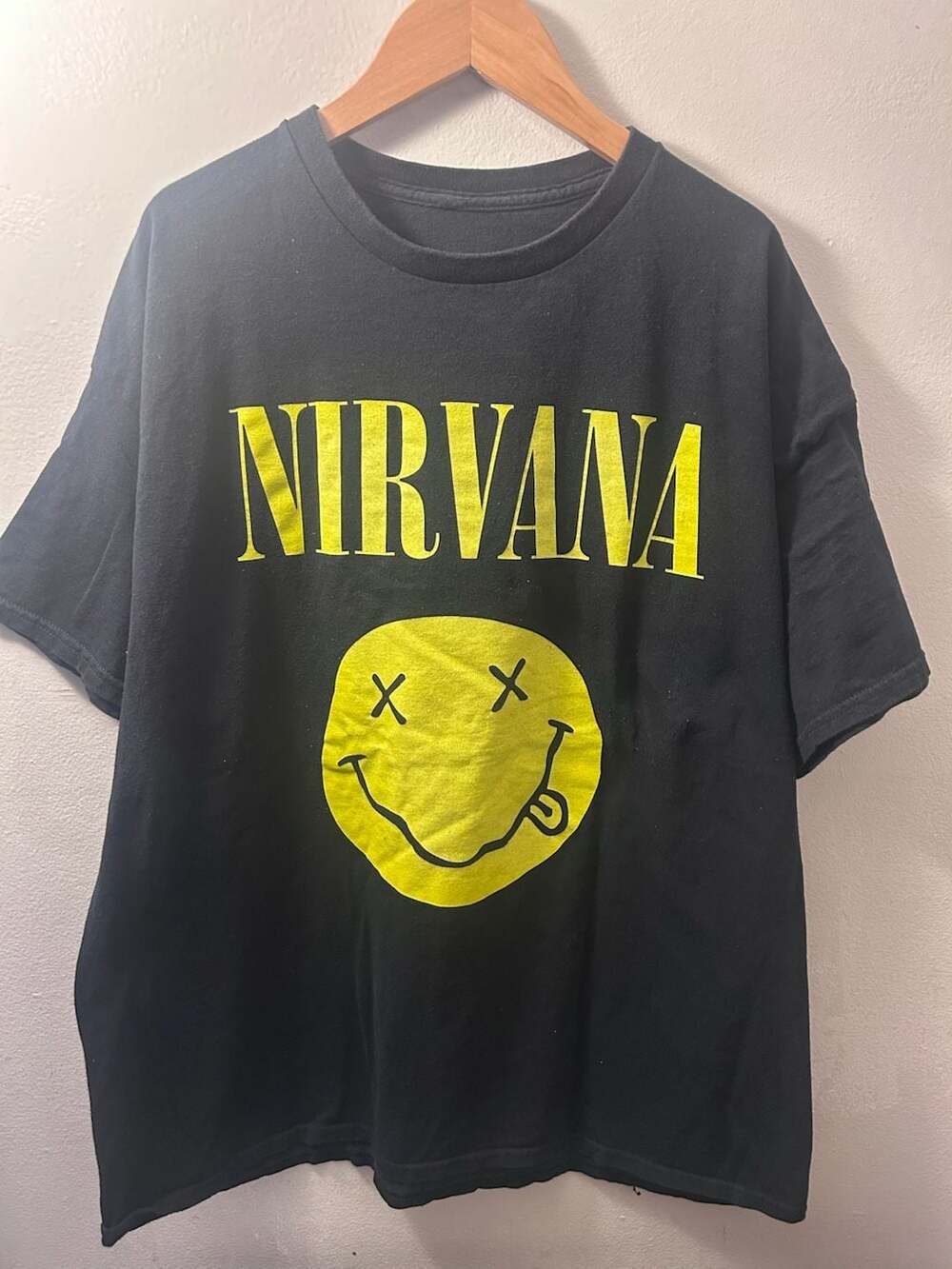 Nirvana Smiley Face Graphic Band T-Shirt